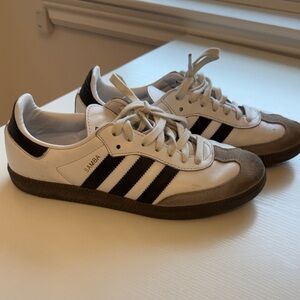 Adidas Samba White and Black Sneakers